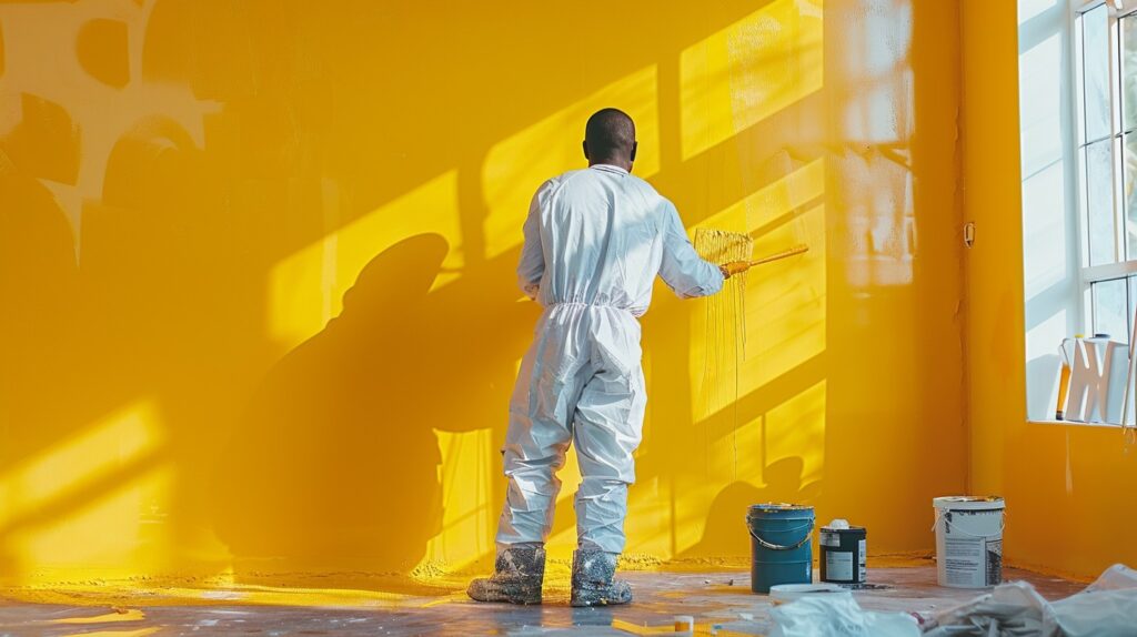 StockCake Painting Yellow Wall 1719846266